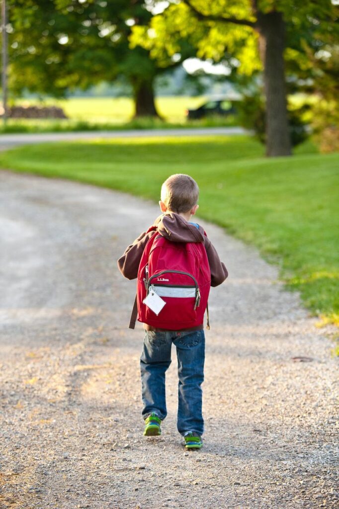 school, backpack, childhood